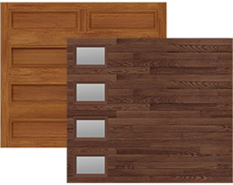 Amega Garage Doors And Openers Design Your Own Door Accents Woodtones